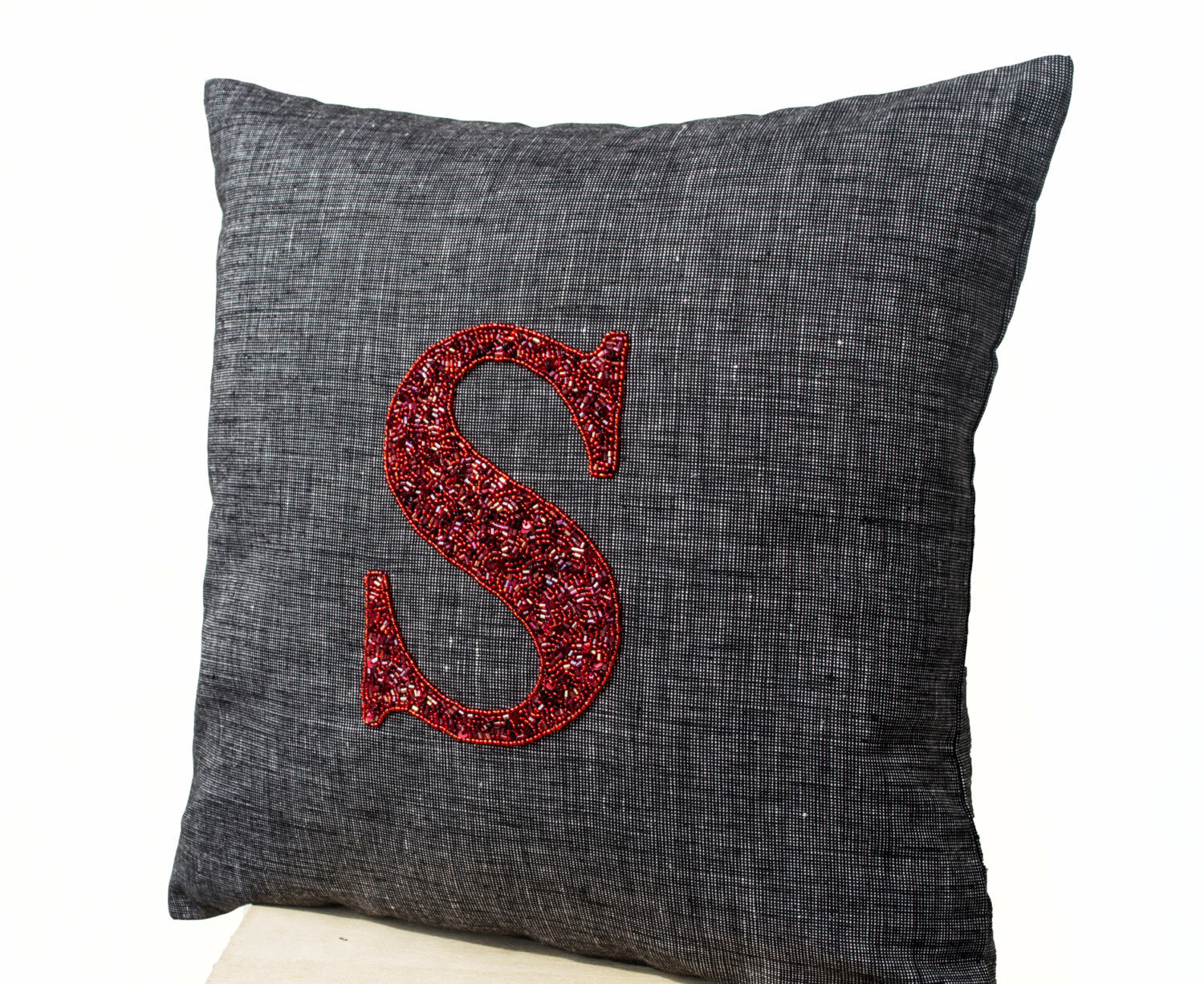 Initial sales sequin pillow