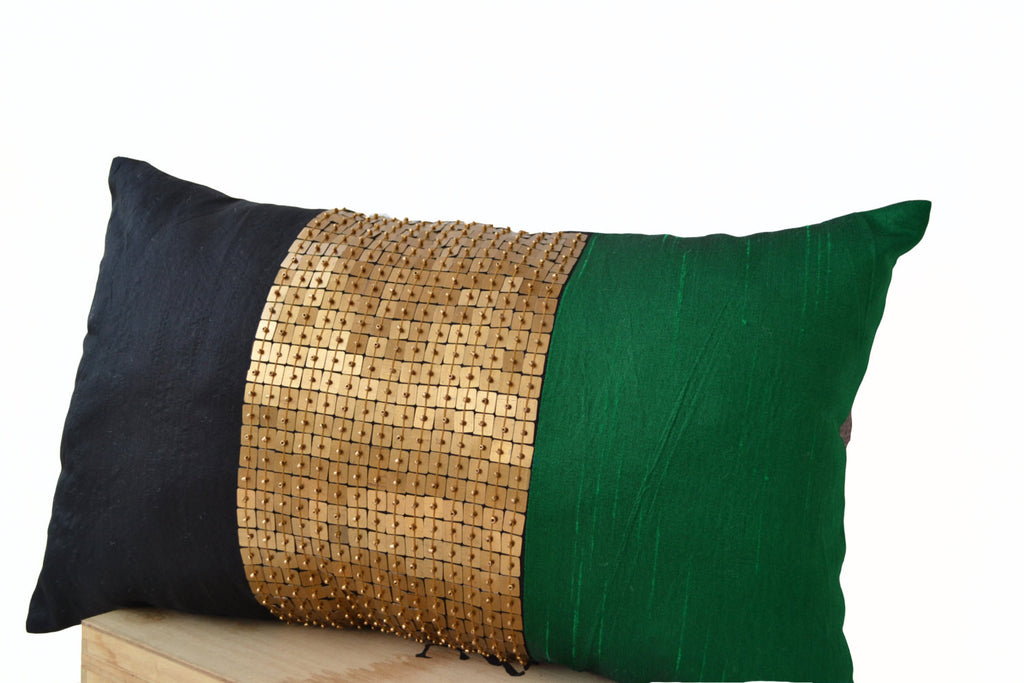 Emerald green online decorative pillows