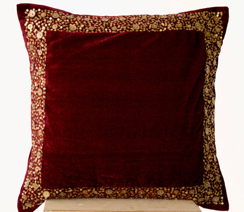 Maroon 2024 lumbar pillow