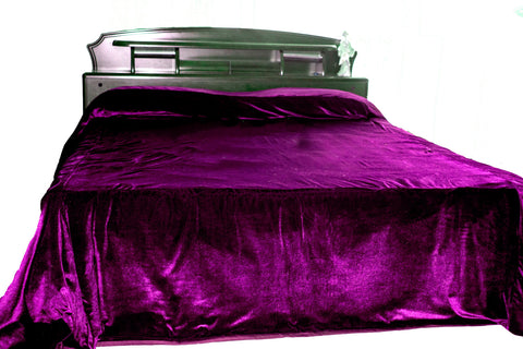 Purple velvet online blanket