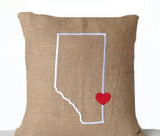 Handmade, personalized Canada themed cushion cover