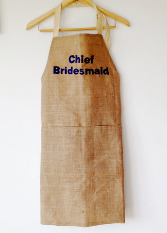 Personalized Bridesmaid Aprons in Different Colors for Women