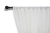 Amore Beaute White Sheer Linen Curtains & Drapes