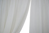 Amore Beaute ivory linen curtain with rod pocket