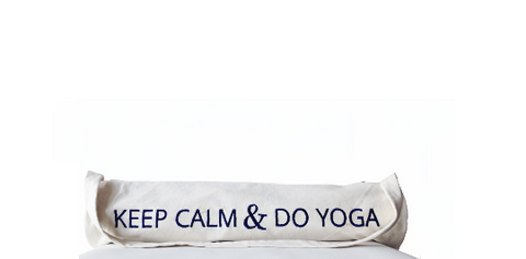 Hand-embroidered customizable yoga bag