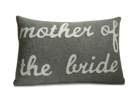 Amore Beaute Throw Pillow Cover, Mother Of The Bride Pillow, Gift for Bride's Mom, Wedding Favors