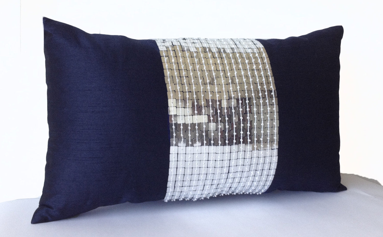 Navy best sale lumbar pillows