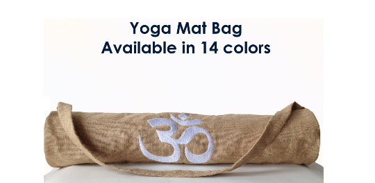 Yoga Mat Bag Printed With Name / Personalised Made From Premium,  Heavyweight, 100% Organic Certified Cotton Grey Plus Other Colours -   Sweden