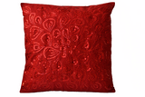 Personalized Red Sequins Decorative Pillow Cover